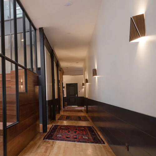 Wandleuchte aus Massivholz im japanischen Design für ein elegantes Interieur - vue 3 sur 6