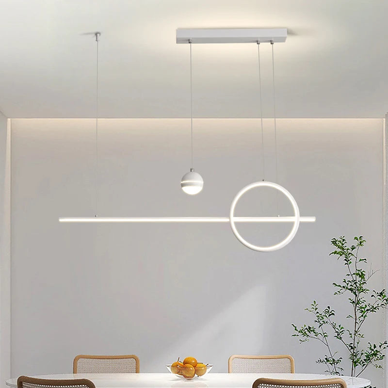 lampes suspendues led minimalistes décoration éclairage intérieur