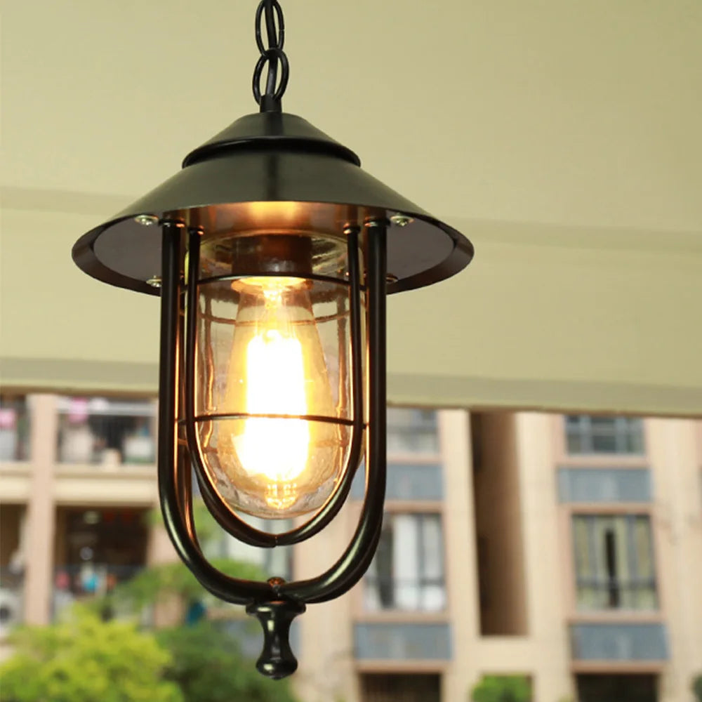 lustre extérieur rétro pour jardin et espaces extérieurs - vue 2 sur 9