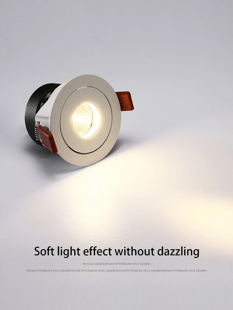 projecteur led encastré anti-éblouissement angle réglable pour intérieur - vue 6 sur 11