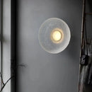 Design-Wandleuchte Kreisform für modernes Interieur aus transparenter Resin