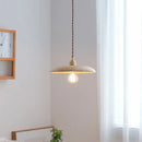 suspension led en bois et laiton style nordique moderne