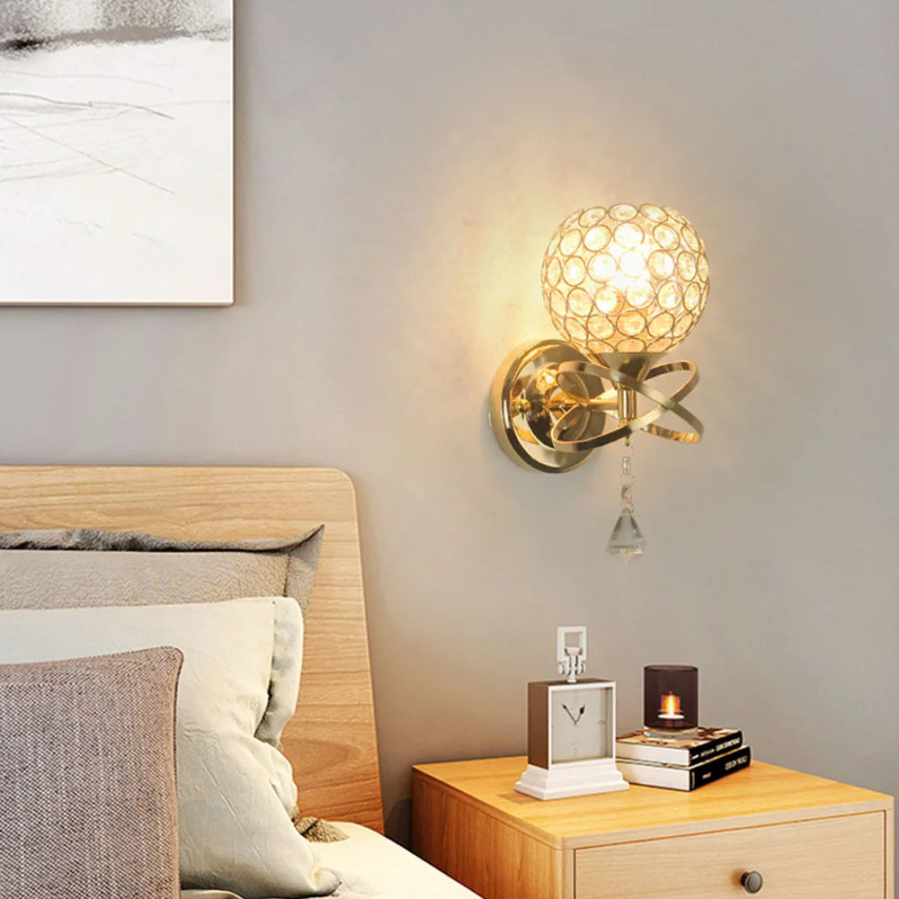 applique moderne en cristal pour salon et chambre - vue 11 sur 12