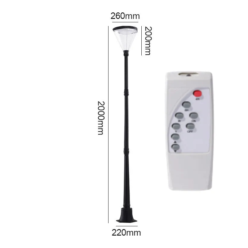 lampe solaire led pour éclairage extérieur jardin et route - vue 14 sur 16