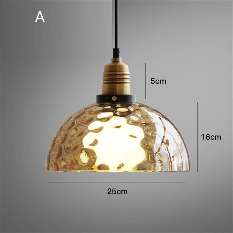 suspension modernes en verre pour éclairage de plafond - vue 4 sur 10