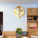 Moderne Pendelleuchte aus Massivholz für Innenbeleuchtung