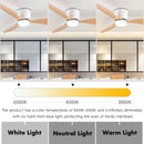 Ventilateur de plafond moderne avec moteur à courant continu