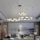 Runder LED-Marmor-Kronleuchter postmodern dimmbar