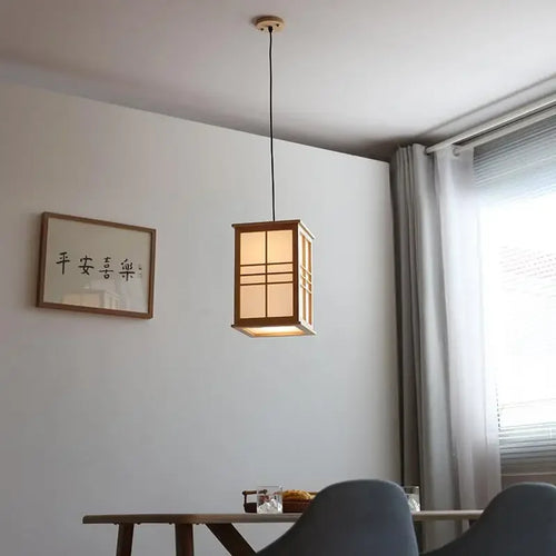 lampe en bois décorative pour restaurant bar et yoga