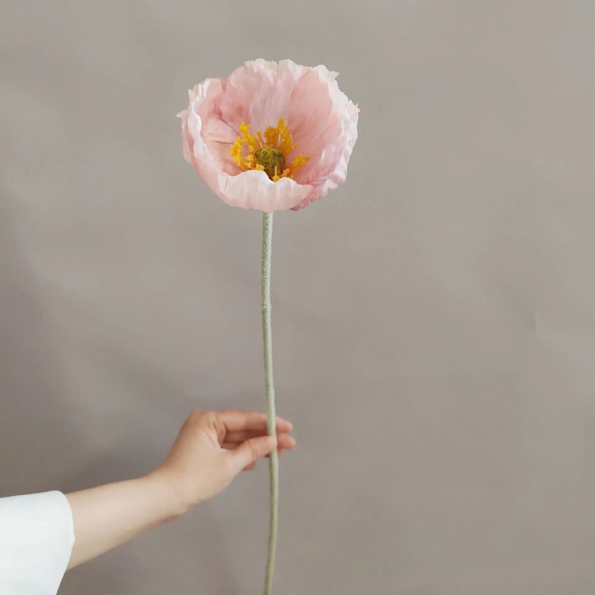 branche de fleurs artificielles pavot pour décoration et bricolage - vue 9 sur 10