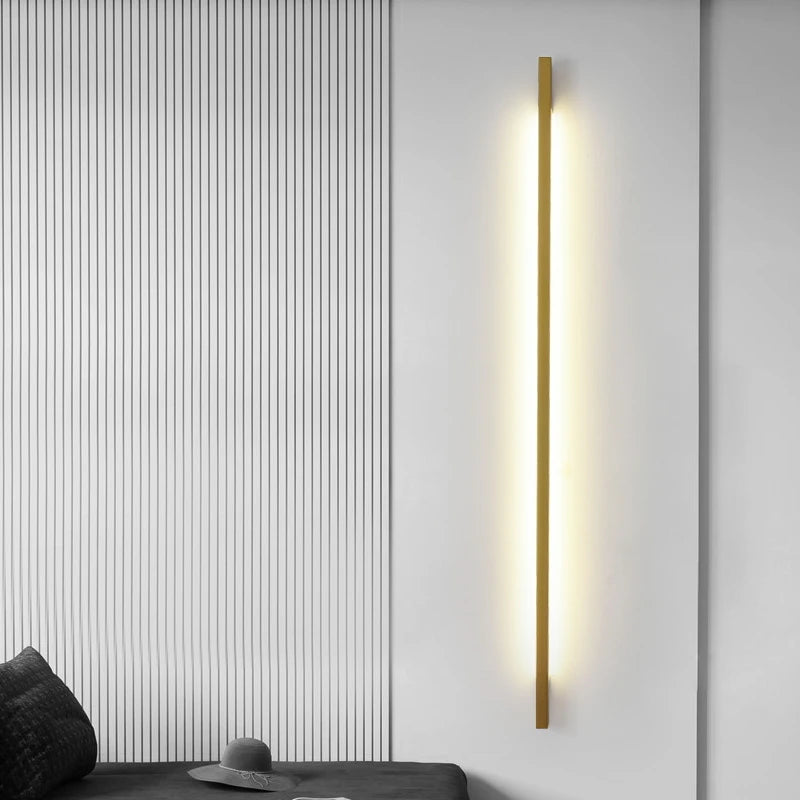 applique murale à bande led minimaliste moderne et créative - vue 4 sur 16