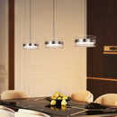 suspension led style 	 avec cordon réglable acrylique rond
