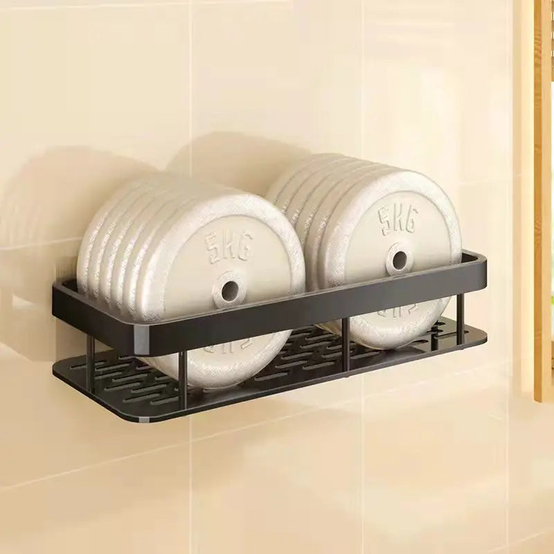 etagère murale de rangement sans perçage pour shampoing et maquillage - vue 4 sur 10