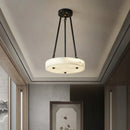 lustre en marbre et cuivre design moderne minimaliste rétro led