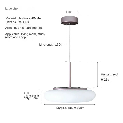 Moderne LED-Kronleuchter für elegantes minimalistisches Licht - vue 12 sur 12