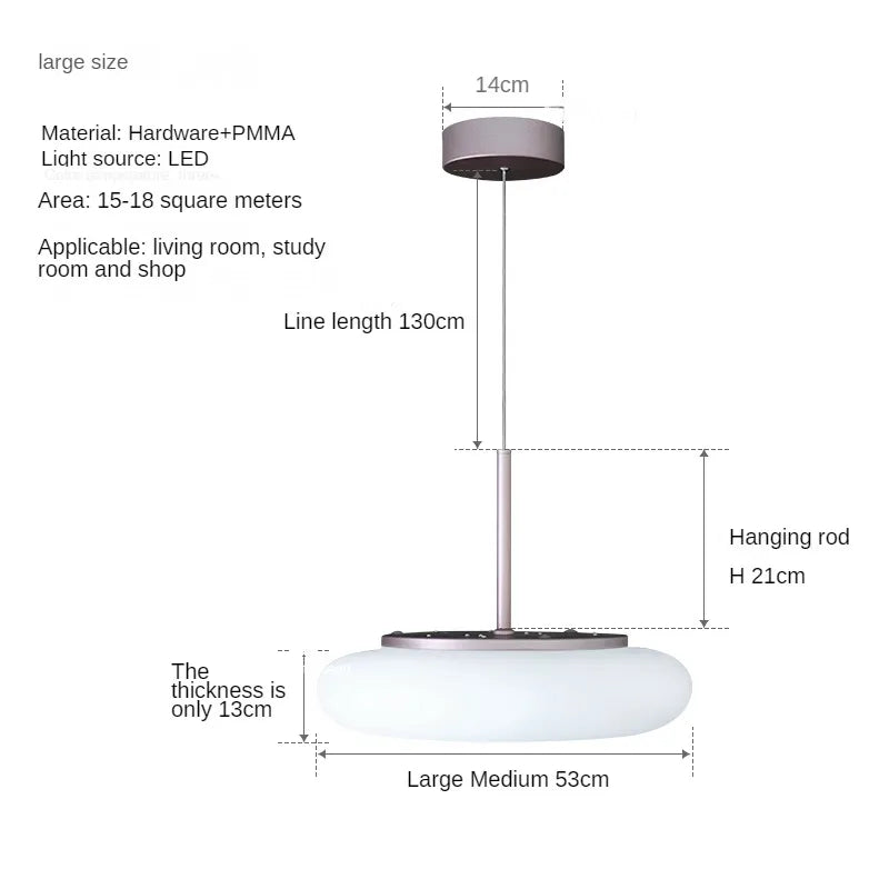 Moderne LED-Kronleuchter für elegantes minimalistisches Licht - vue 12 sur 12
