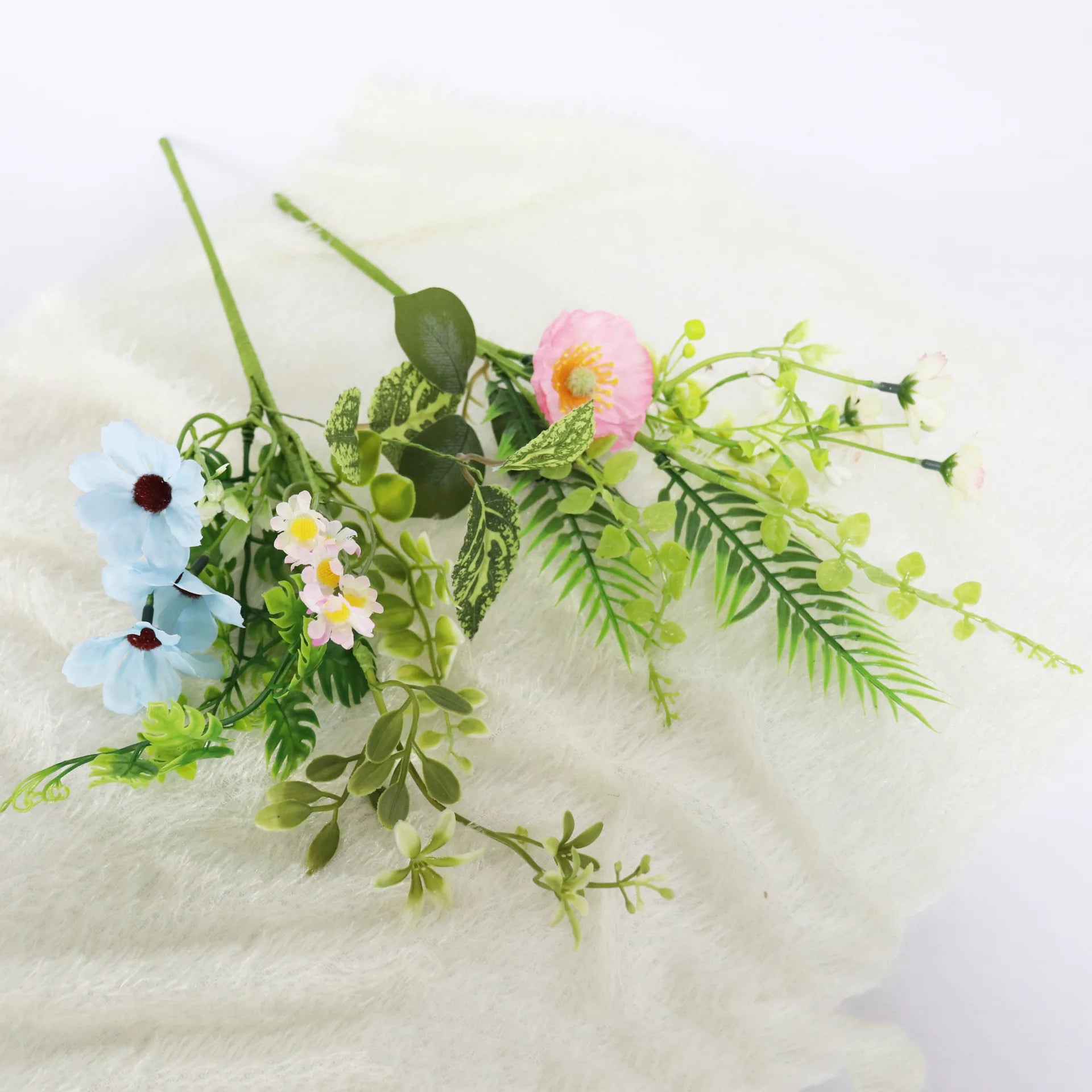 petites branches de fleurs artificielles pour décoration de printemps été - vue 4 sur 17