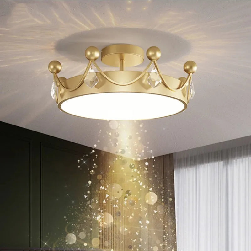 plafonnier minimaliste en cristal design scandinave luxe - vue 2 sur 7