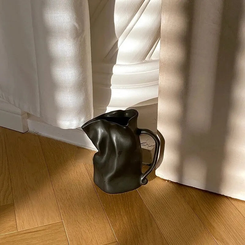 vase en céramique nordique pour décoration florale artisanale - vue 6 sur 8