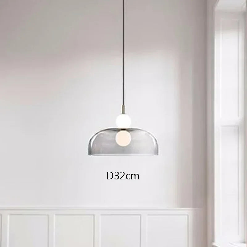 suspension post-moderne en verre pour décoration intérieure - vue 5 sur 15