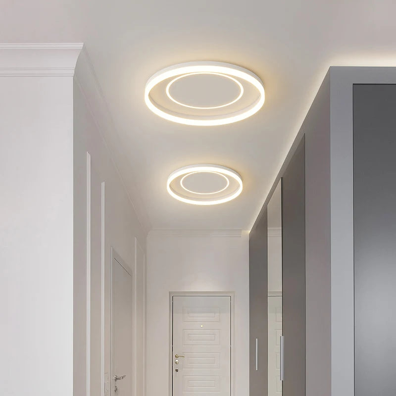 plafonniers modernes nordiques à bande led pour allée et balcon - vue 5 sur 14