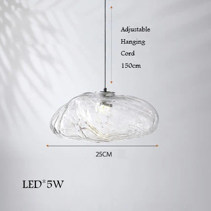lustre en verre design nuage pour un intérieur créatif - vue 8 sur 21