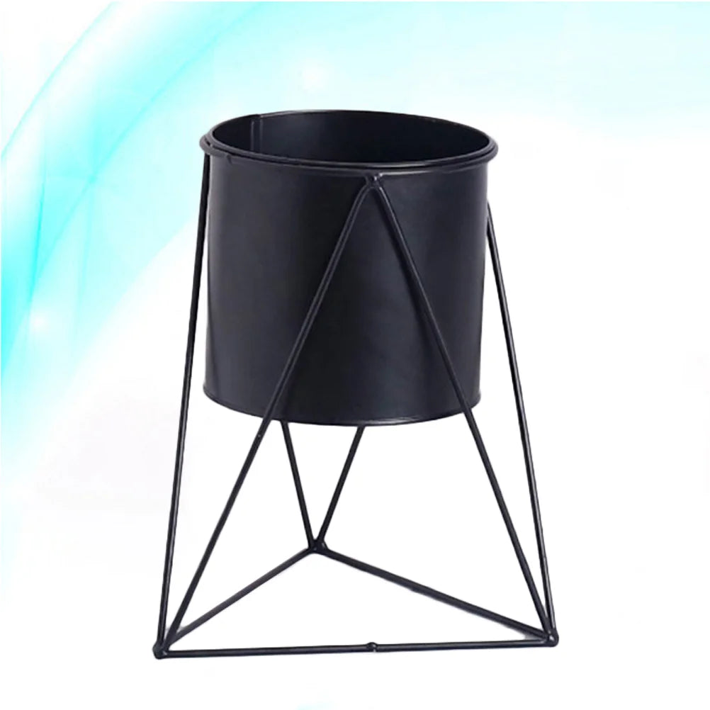 support en métal pour pots de fleurs d'intérieur simple - vue 4 sur 6