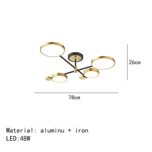 Minimalistische LED-Deckenleuchte 3 Farbtemperaturen dekorative Innenleuchte - vue 15 sur 30