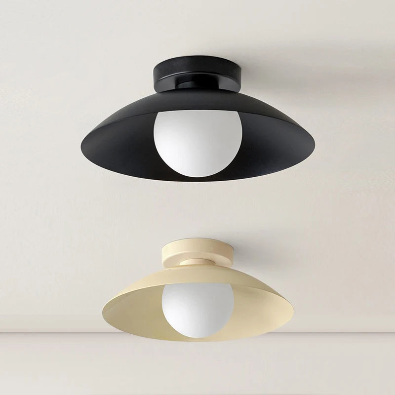 Balcony ceiling lamp, antique cream style creativity, warm and simple, modern LED home lamp, bedroom lamp, Nordic lamp - vue 2 sur 10