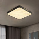 plafonnier led carré circulaire en laiton et marbre