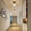 Nordische LED-Deckenleuchte Vintage aus Glas für modernes Interieur