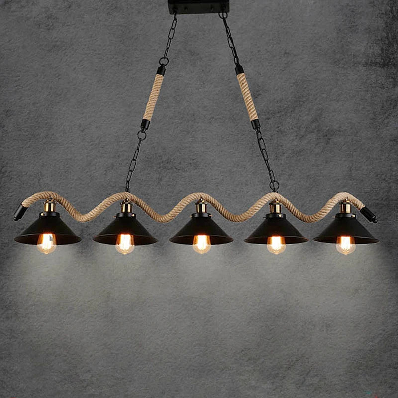 Lustre de Restaurant de Style industriel rétro - vue 5 sur 8