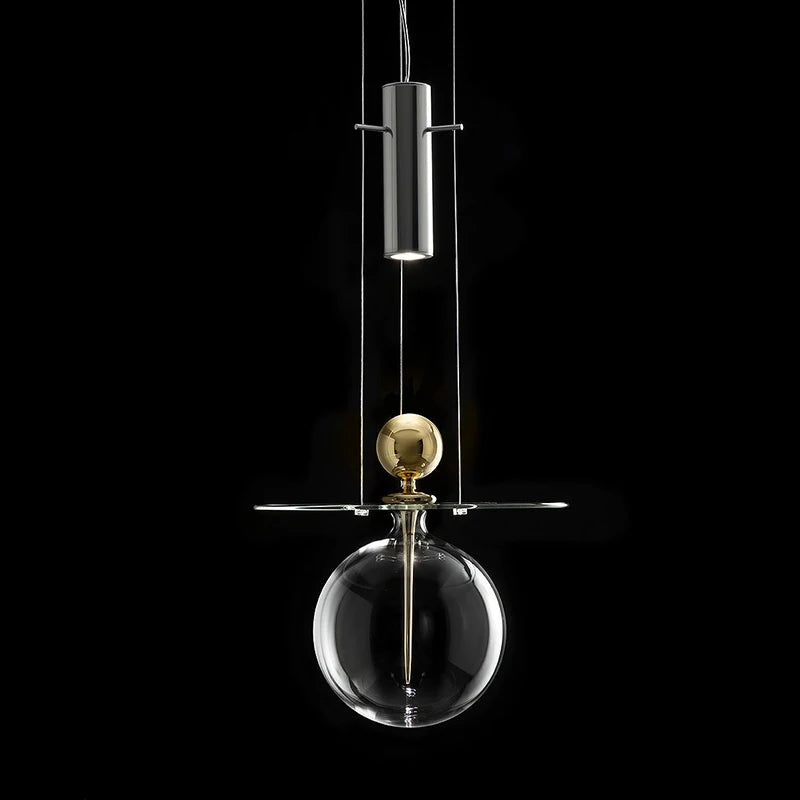 Postmoderner Design-Kronleuchter aus Glas für die Innendekoration - vue 3 sur 8