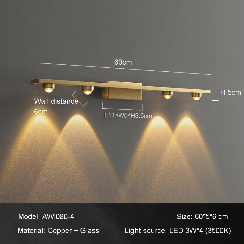 Wandleuchte mit Projektion warmes Licht modernes Design Atmosphäre - vue 9 sur 9
