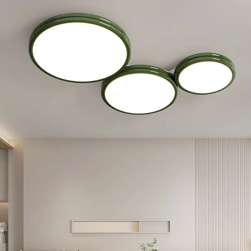 Luxueux plafonnier LED Macaron soin de la vue maison - vue 4 sur 24