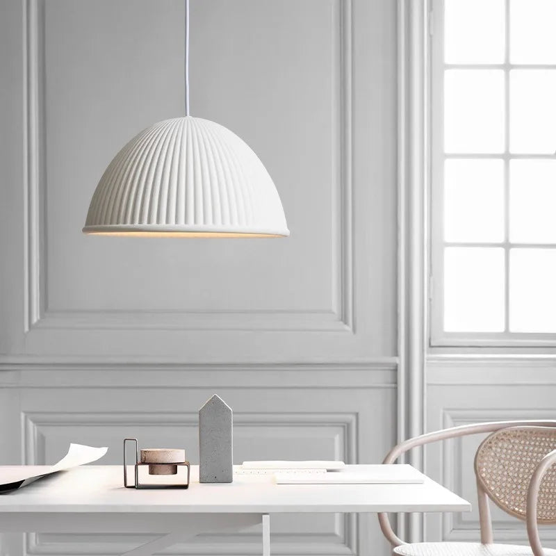 lampes suspendues led nordiques en résine macaron pour décoration intérieure - vue 3 sur 12