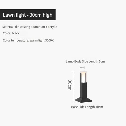 Moderne wasserdichte LED-Außenleuchte aus Aluminium - vue 14 sur 14