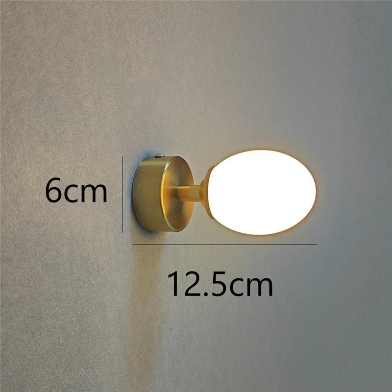 Moderne Wandleuchte in Ei-Form – Kreatives und minimalistisches Design - vue 6 sur 8