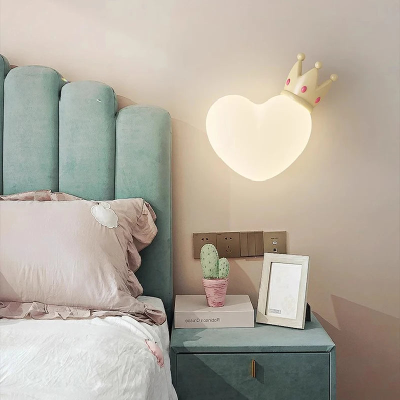 LED-Wandleuchte in Herzform für das Kinderzimmer - vue 5 sur 12