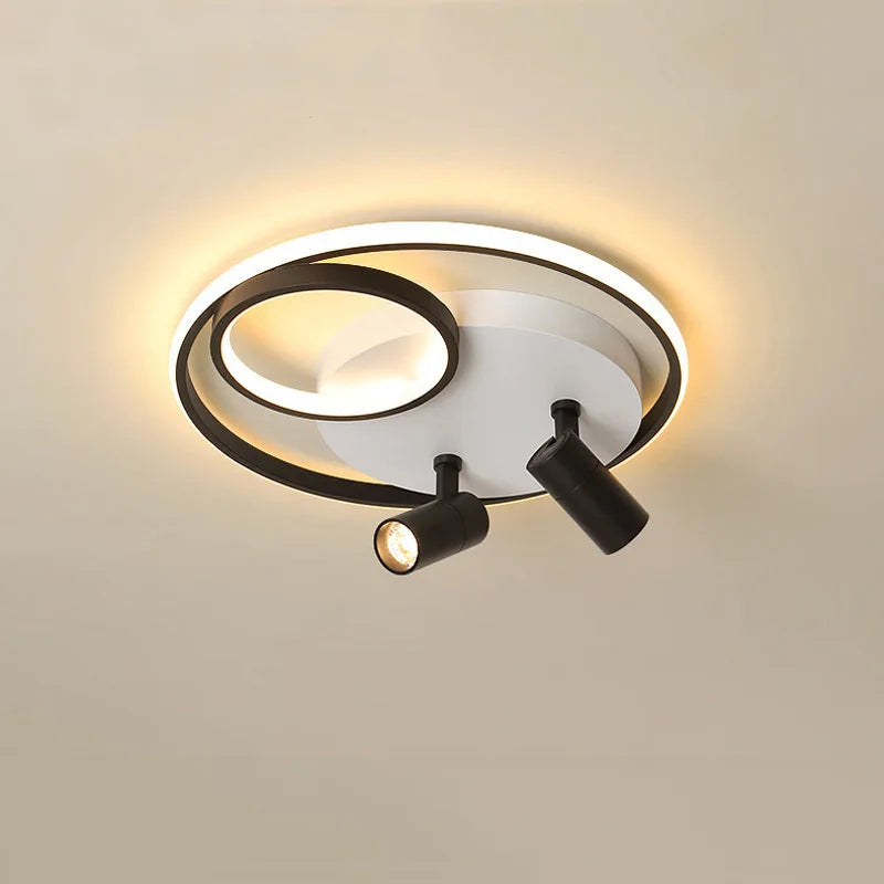 plafonnier moderne à leds avec projecteur monté en surface - vue 3 sur 22