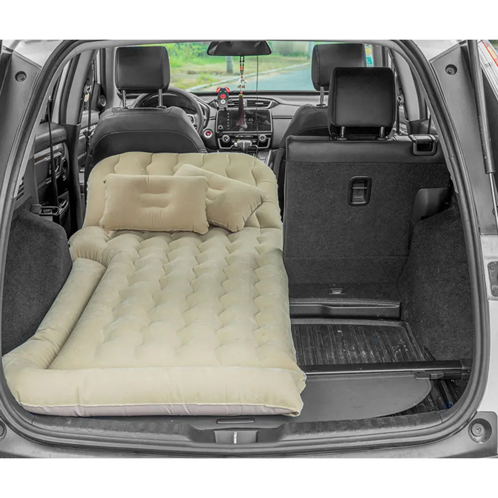 Inflatable Car Air Mattress, Inflatable Mattress, Camping Sleeping Pillow, Compact Portable Truck Bed Mattress for Travel