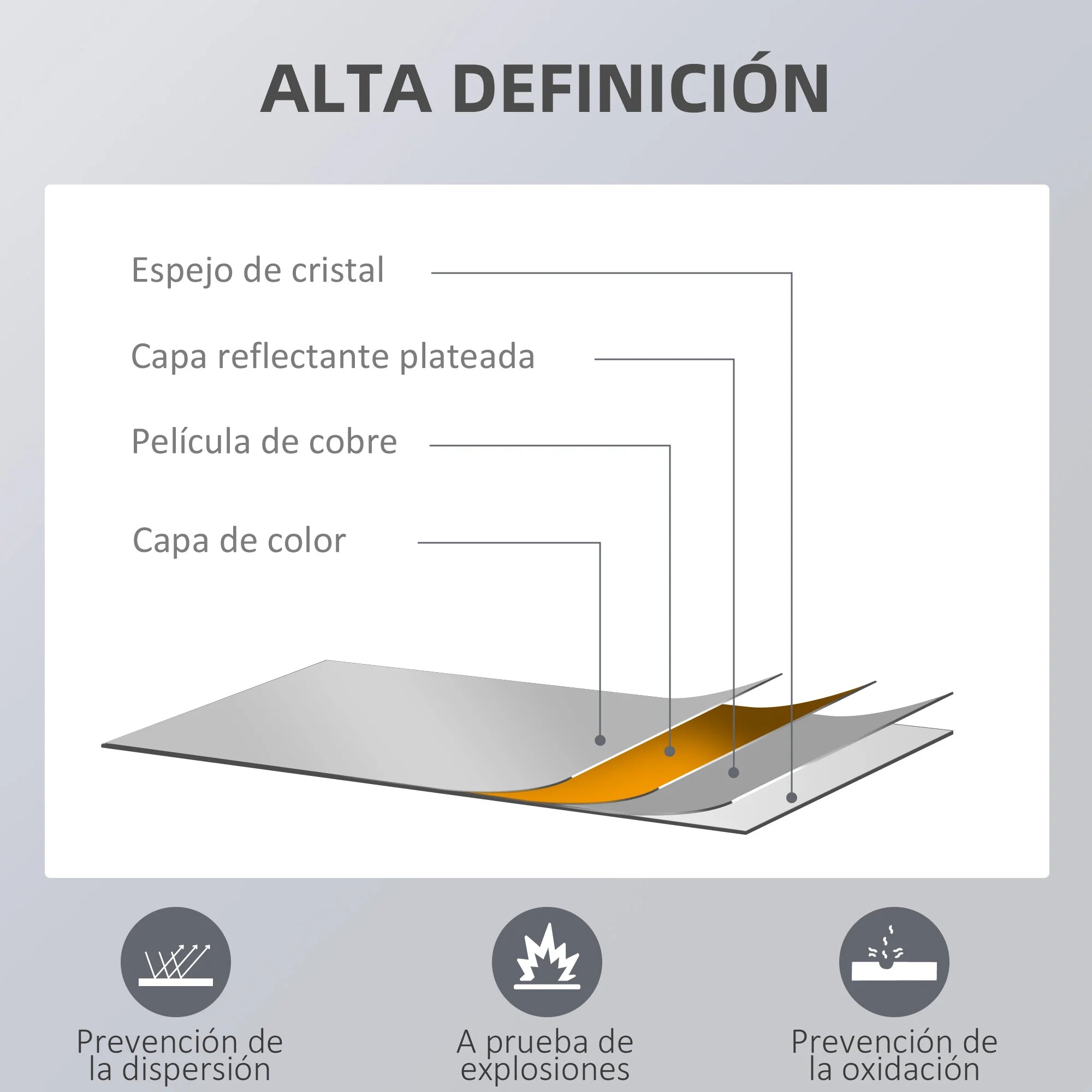 miroir mural décoratif pour un intérieur élégant et moderne - vue 6 sur 6