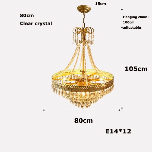 lustre à LED en cristal forme goutte d'eau pour intérieur moderne - vue 12 sur 14
