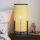 lampadaire japonais led en bambou et rotin décoratif moderne