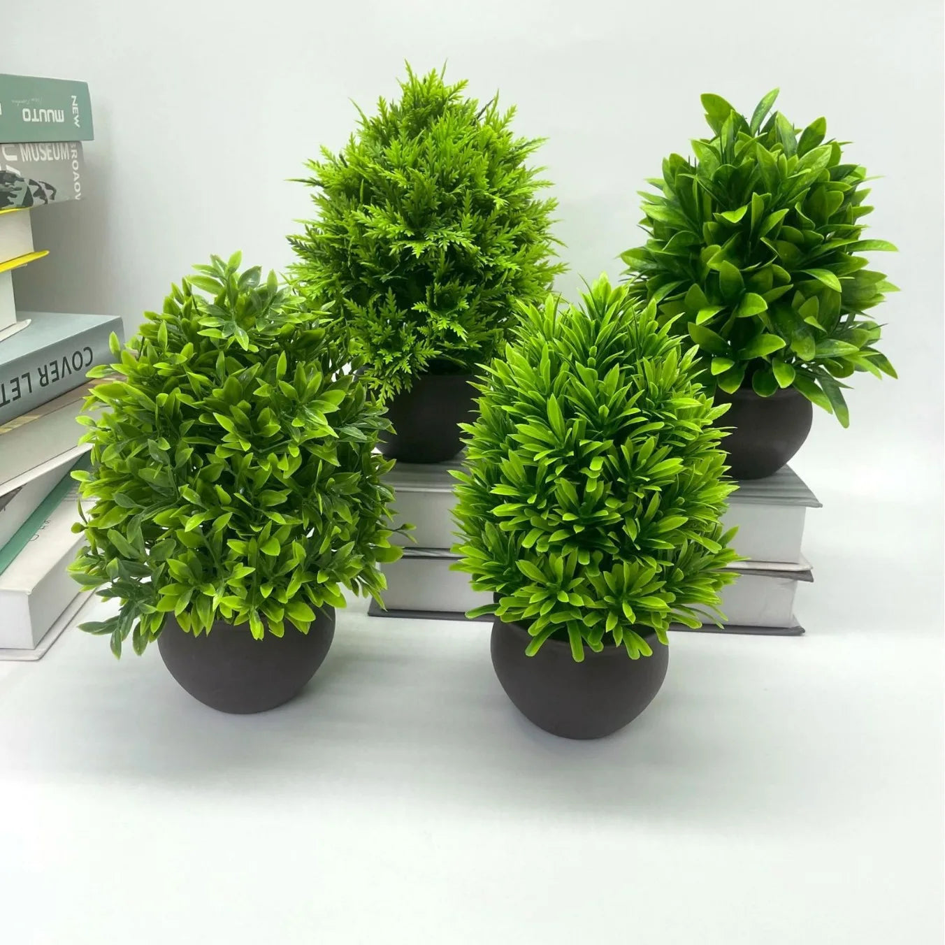 plantes artificielles bonsaï en pot pour décoration intérieure et bureau - vue 2 sur 5