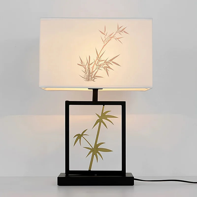lampe de table rétro chinoise pour décoration intérieure créative et chaleureuse - vue 2 sur 7