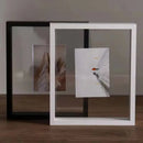 Classic Solid Wood Double-Sided Transparent Acrylic Photo Frame, Framing Photos, Specimens, Certificates, Paintings, Posters