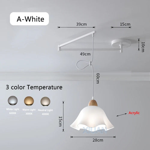 Moderne LED-Pendelleuchte mit schwenkbarem Arm - vue 24 sur 30