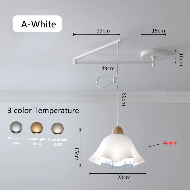Moderne LED-Pendelleuchte mit schwenkbarem Arm - vue 23 sur 30
