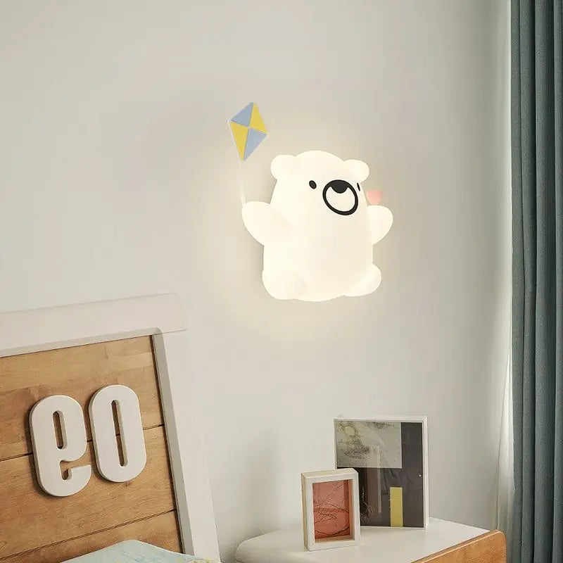 applique murale dessin animé pour enfant avec télécommande optionnelle - vue 5 sur 12